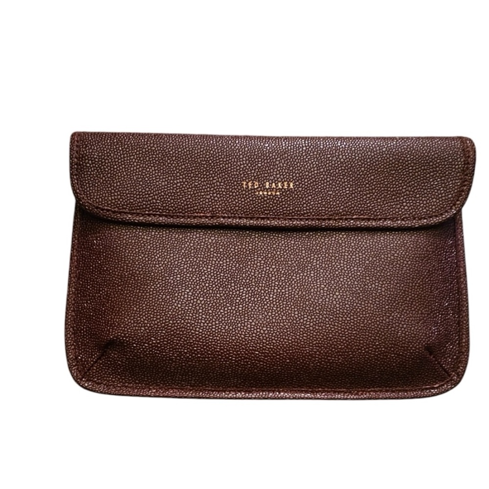 Ted Baker Burgundy Textured Wallet/Clutch